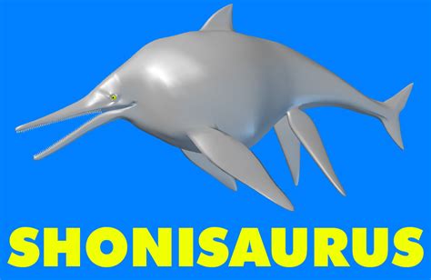 Shonisaurus Dinosaur 3D Model .max .obj .3ds .lwo .lw .lws .ma .mb .hrc .xsi - CGTrader.com