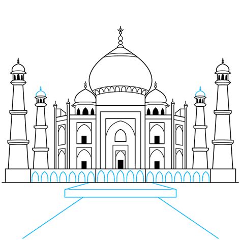 How to Draw the Taj Mahal - Really Easy Drawing Tutorial