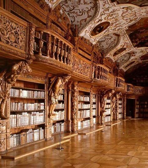 Library in the monastery of Waldsassen, Bavaria, Germany | Beautiful library, Dream library ...