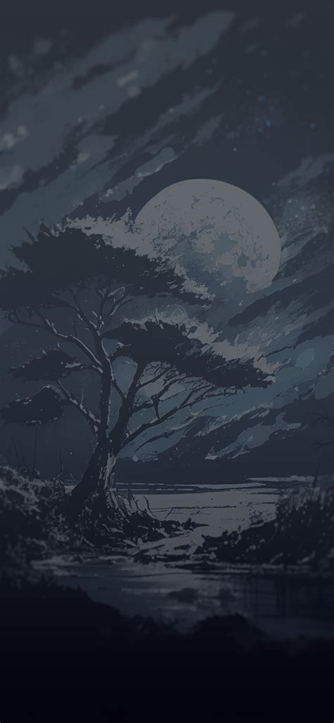 Night Moon Dark Wallpapers - Moon Aesthetic Wallpapers iPhone