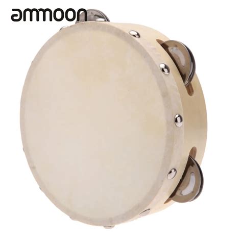 Aliexpress.com : Buy 6in Hand Held Tambourine Drum Bell Metal Jingles Percussion Musical Parts ...