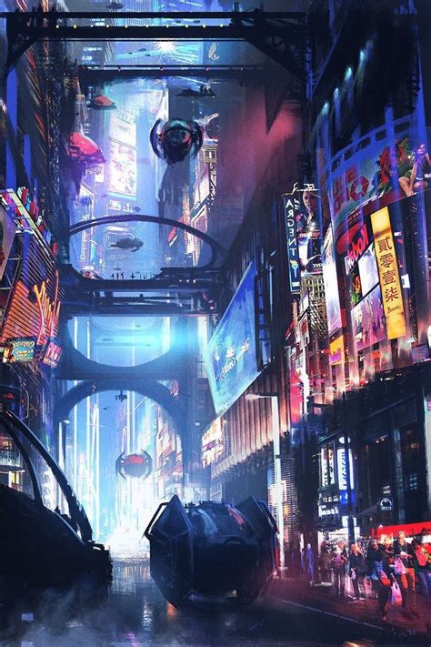 Flying Cars - Future City | Science fiction art, Cyberpunk city, Science fiction art retro