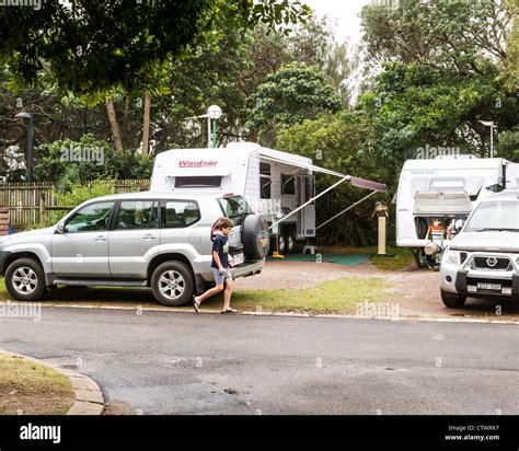 Caravan or RV park at Mooloolaba, Sunshine Coast, Queensland, Australia ...