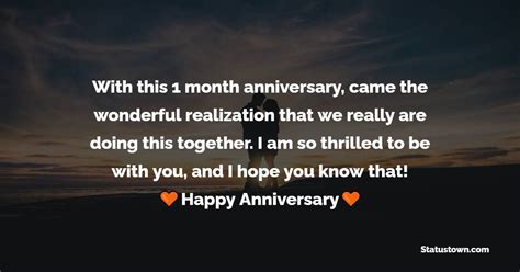 50+ Top One Month Anniversary Wishes in July 2024 - Statustown page(5)