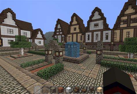 Medieval town square | Minecraft | Pinterest | Medieval town, Squares ...