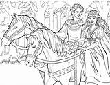 Princess Leonora Riding Horse sketch template