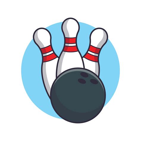 Bowling ball and pins cartoon vector illustration. 26785972 Vector Art ...