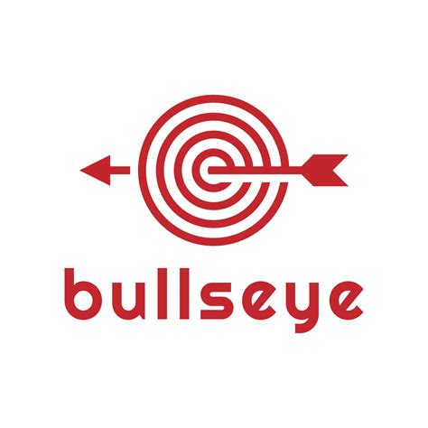 bullseye or on target logo design 10521625 Vector Art at Vecteezy