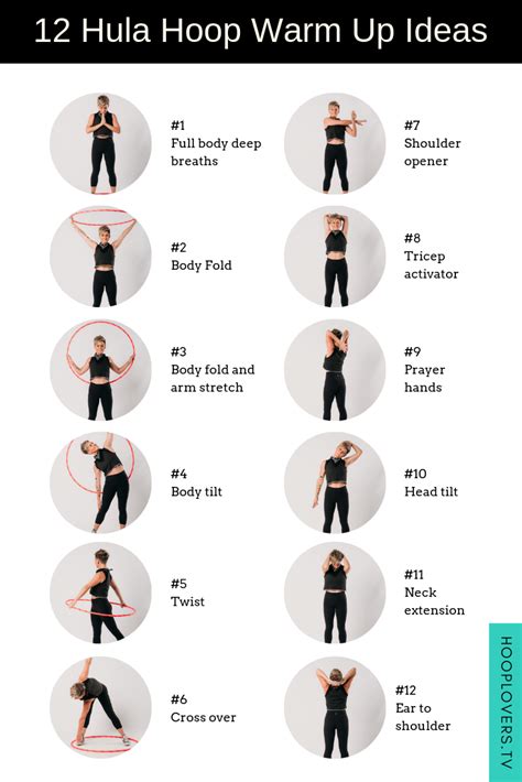 12 Hula Hoop Warm Up Ideas Before Hooping (Guide) | Hula hoop, Hula hoop workout, Hula