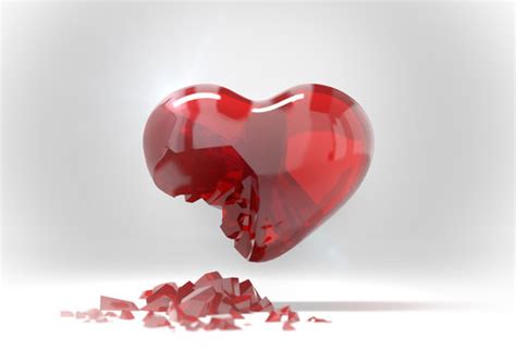 Broken Glass Heart Wallpaper