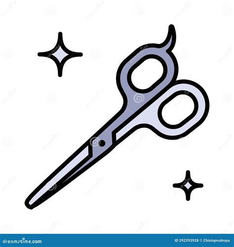 Hairdresser Scissors Icon. Vector Illustration from Beautiful Collection. Hairdresser Scissors ...