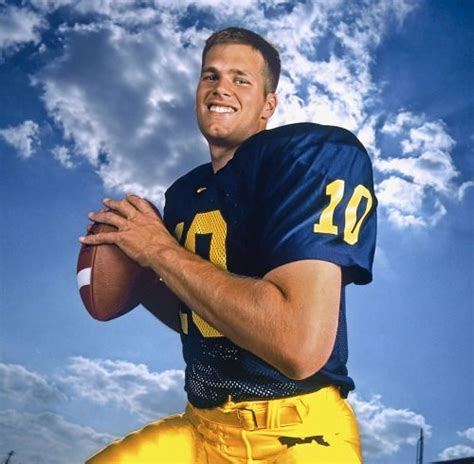 Michigan quarterback Tom Brady poses for a portrait on Aug. 12, 1998 in ...