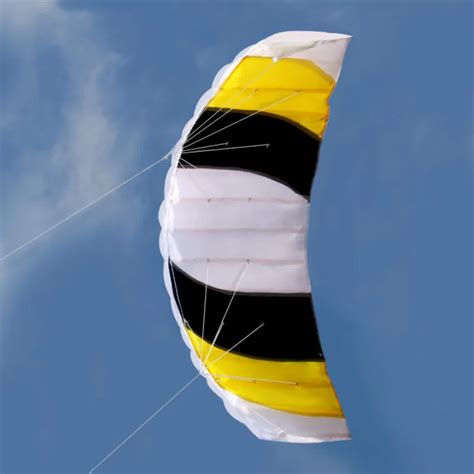 High Quality Power Dual Line Stunt Parafoil Parachute Beach Kite For Beginner Outdoor For Fun ...