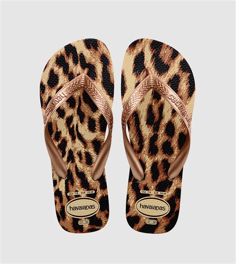 Buy Havaianas Top Animal Print Flip Flops In Brown | 6thStreet Bahrain