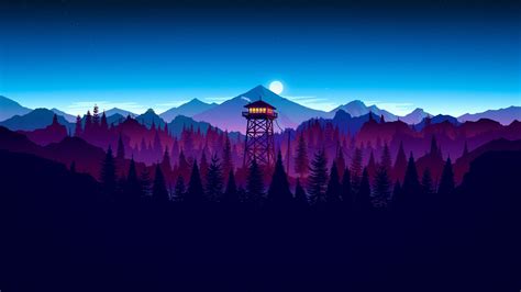 Wallpaper 4k Firewatch Digital Art 4k Wallpaper Background Id | Images ...