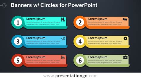 Banners with Circles for PowerPoint - PresentationGO.com