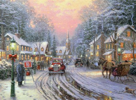 Thomas Kinkade Winter Wallpapers - Wallpaper Cave