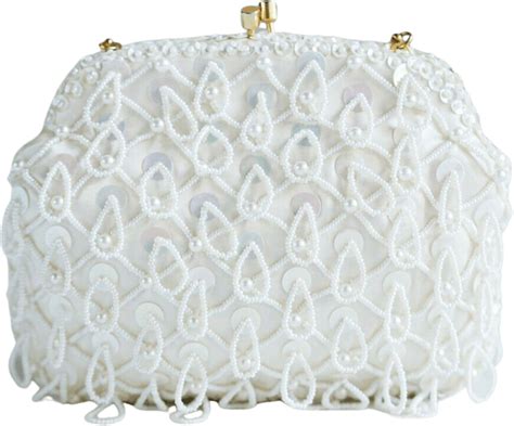 Vintage White Beaded Clutch | Shop THRILLING