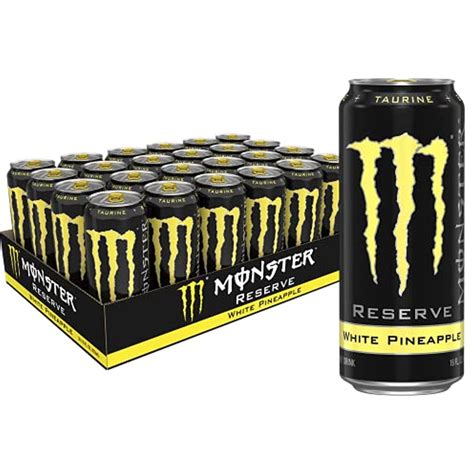 Monster Energy Reserve White Pineapple, Yellow, 16 Ounce (Pack Of 24 ...