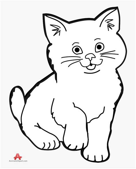 Black Cat White Kitten Clipart Collection Transparent - Clip Art Black ...