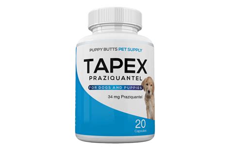 20 Tapex Praziquantel Capsules for Dogs and Puppies – Puppy Butts Pet ...