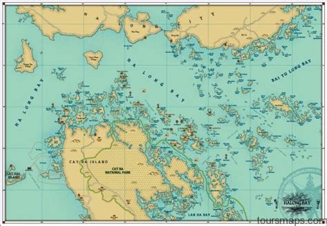 Map of Halong Bay Vietnam - ToursMaps.com