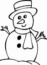 Snowman Face Coloring Page Pages sketch template