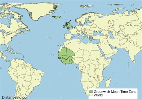 Greenwich Mean Time Map – Map Of The World