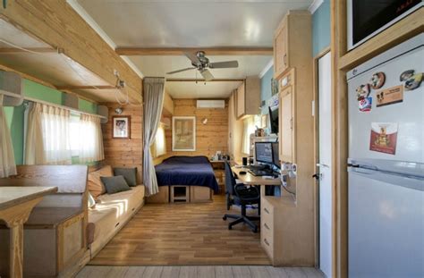 Truck Transformed into Amazing Green Mobile Home