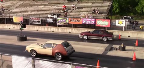 Watch This AMC Gremlin LS Turbo Blow Away The Competition At The Drag Strip