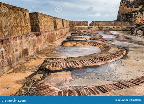 Arch Floor Pattern Inside Castillo San Felipe Del Morro Stock Photo ...