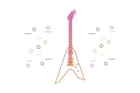 Guitar Line Art Vector Icon Graphic by riduwanmolla · Creative Fabrica