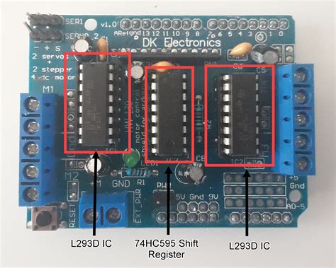 DC motor control using L293D Motor Shield and Arduino | ee-diary