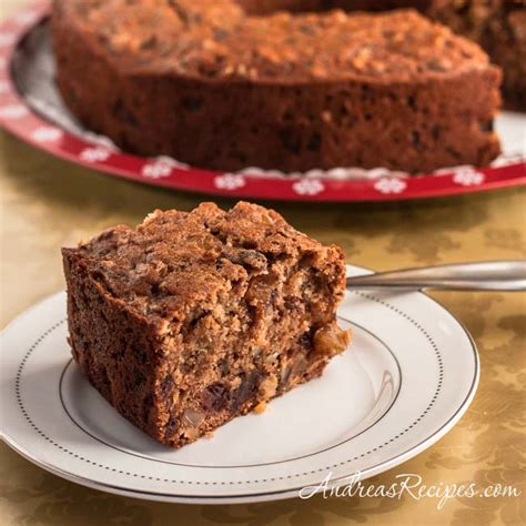 Spiced Applesauce Cake with Black Walnuts, Rum Raisins, and Dates Recipe - Andrea Meyers