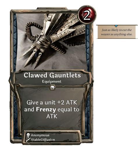 [Card] Clawed Gauntlets : r/collectivecg