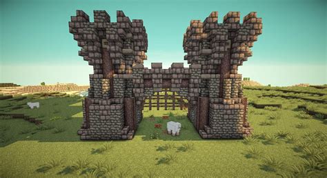 Use working minecraft portcullis gates for your medieval pirate themed building, castle or town ...