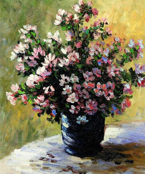 Vase of Flowers - Claude Monet - Oil Painting Replica at overstockArt ...