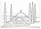 Boyama Sayfalarý Cami Resmi çizimi sketch template