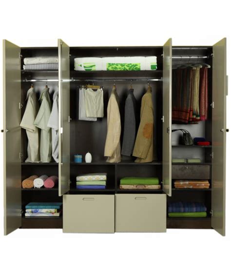 Flute Four Door Wardrobe by Godrej Interio by Godrej Interio Online - Modern - Furniture ...