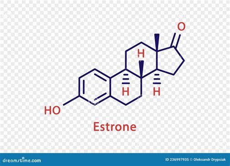 Estrone Chemical Formula. Estrone Structural Chemical Formula Isolated ...