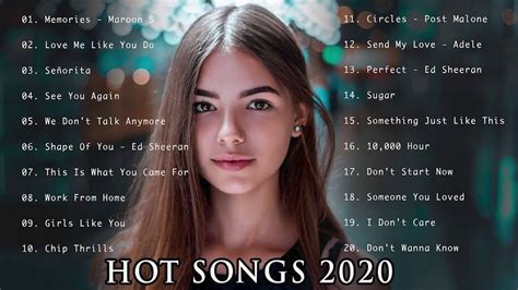 Top Pop Music Hits 2020 ☕️ Playlist Pop Songs 2020 ☕️ Best English Music Collection 2020 - YouTube