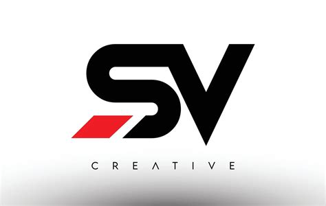 SV Creative Modern Letter Logo Design. SV Icon Letters Logo Vector ...