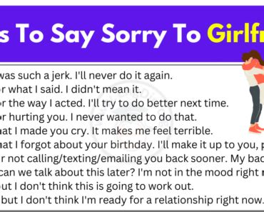 Ways To Say Sorry To Girlfriend Archives - EngDic