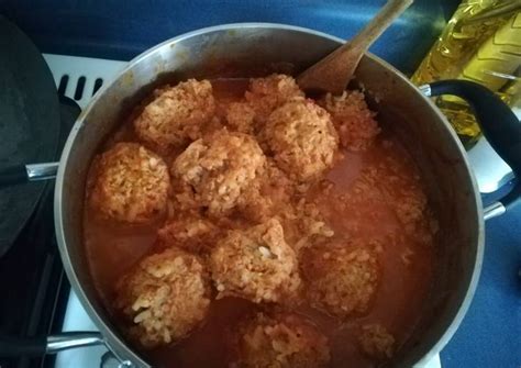 Albóndigas con arroz Receta de María Carmen - Cookpad