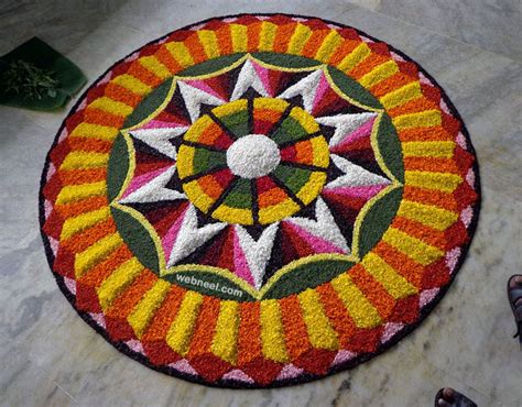 60 Most Beautiful Pookalam Designs for Onam Festival