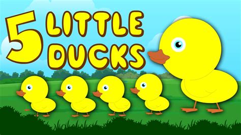 Five Little Ducks – Nursery Rhyme For Children - YouTube