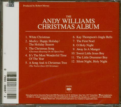 Andy Williams CD: The Andy Williams Christmas Album (CD) - Bear Family Records