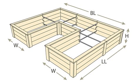 Natural Cedar U-Shaped Raised Garden Beds | Eartheasy.com