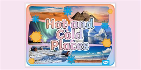 Hot and Cold Places Photo Display Poster (Teacher-Made)