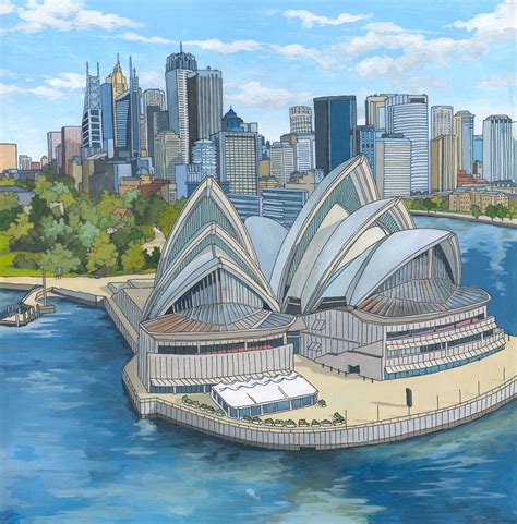 Illustration by Jonathan - The Sydney Opera House